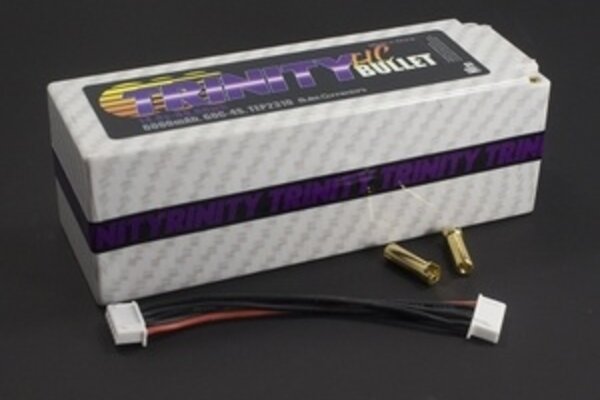Trinity TRITEP2310  4S 14.8v 6000mah 60C 1/8 E-Buggy Pack with 5mm Bullets