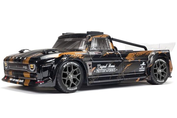 ARRMA ARA4315V3T1 1/8 INFRACTION 4X4 3S BLX 4WD All-Road Street Bash Resto-Mod Truck RTR, Black/Gold