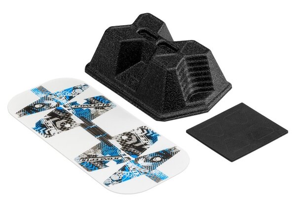 J Concepts JCO2938M  Mini Aero Car Stand, Matte Black, for Mini-T / Mini-B