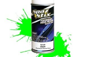 Spaz Stix SZX02159  Green Fluorescent Aerosol Paint, 3.5oz Can