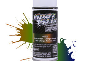 Spaz Stix SZX05509  Color Change Aerosol Paint, Gold/Green/Orange/Purple, 3.5oz Can