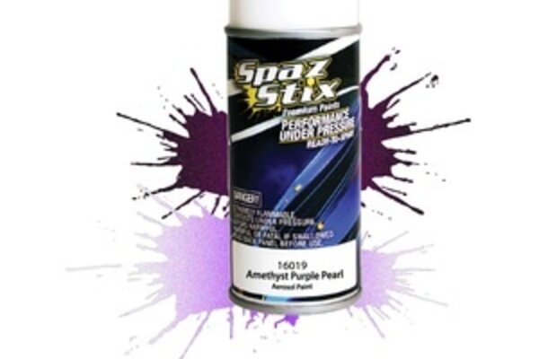 Spaz Stix SZX16019  Amethyst Purple Pearl Aerosol Paint, 3.5oz Can