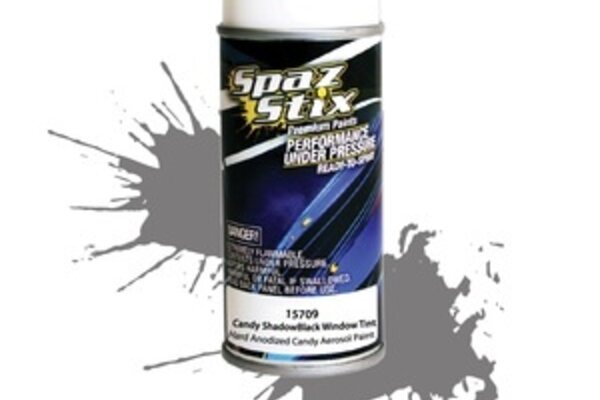 Spaz Stix SZX15709  Translucent Black Aerosol Paint, for Window Tint/Drop Shadows, 3.5oz Can