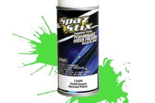 Spaz Stix SZX12509  Solid Green Aerosol Paint, 3.5oz Can