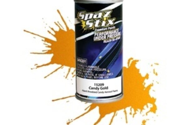 Spaz Stix SZX15209   Candy Gold Aerosol Paint, 3.5oz Can