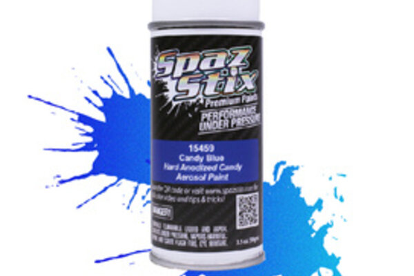 Spaz Stix SZX15459  Candy Blue Aerosol Paint, 3.5oz Can
