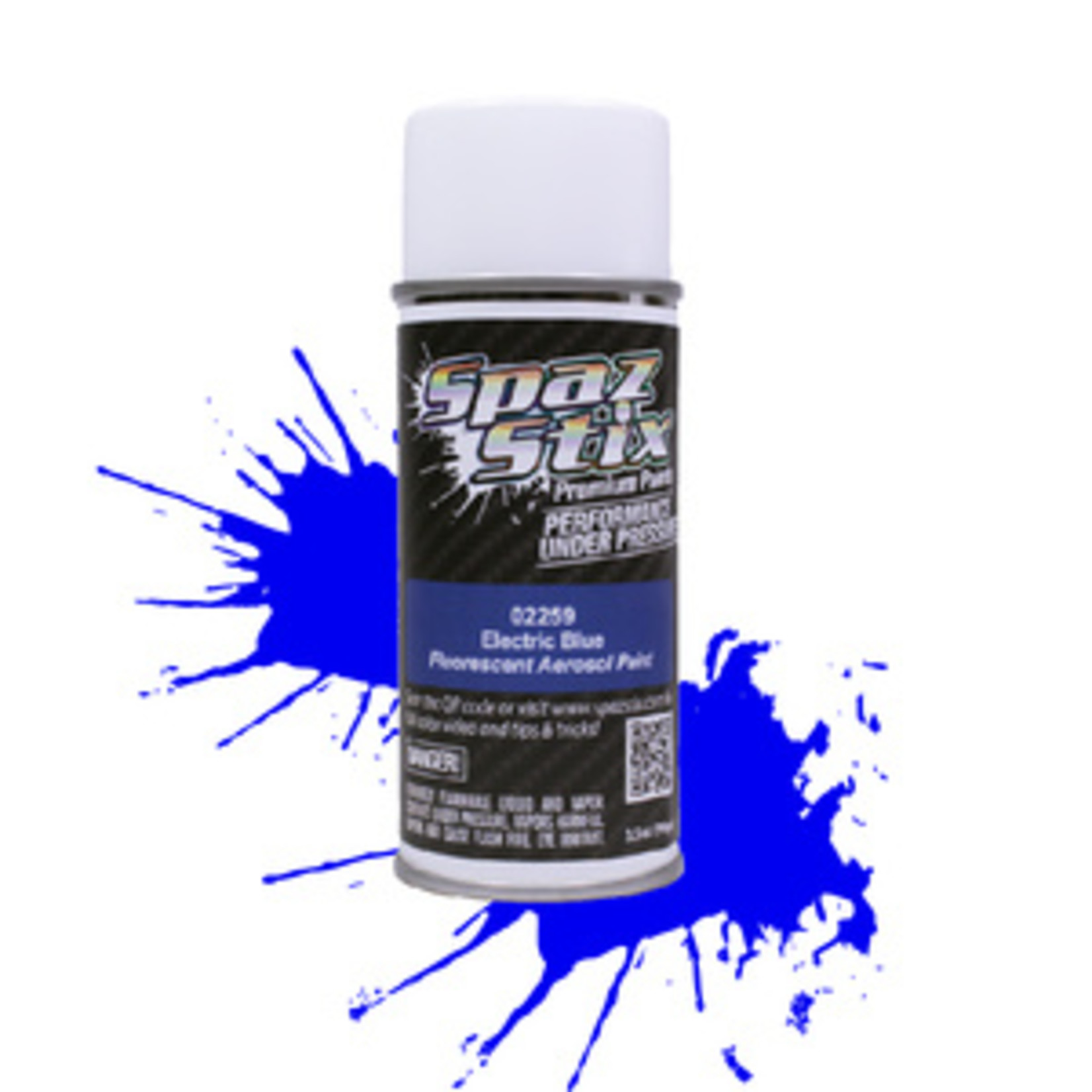 Spaz Stix SZX02259 Electric Blue Fluorescent Aerosol Paint, 3.5oz Can