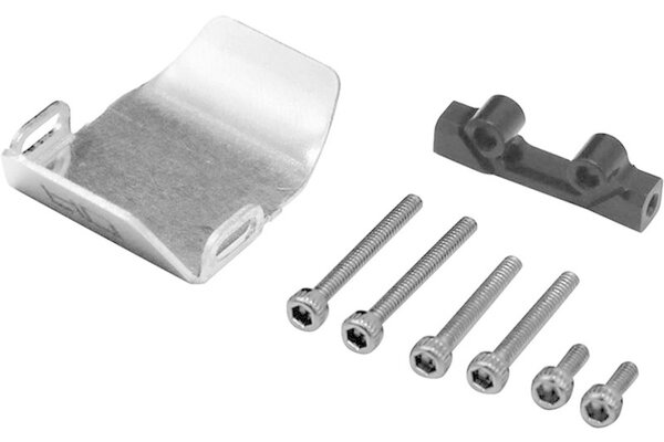 Hot Racing HRASXTF331CF  Stainless Steel Front or Rear Axle Skid Plate SCX24