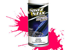 Spaz Stix SZX02009 Hot Pink Fluorescent Aerosol Paint, 3.5oz Can