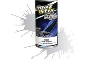 Spaz Stix SZX00309  Metallic Silver/"Candy" Backer, Aerosol Paint, 3.5oz Bottle
