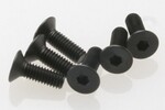Traxxas 2542 Screws, 4x12mm countersunk machine (hex drive) (6)