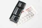 Traxxas 7122G Wing, 1/16 E-Revo® (Exo-carbon finish)/ decal sheet