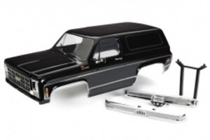 Traxxas 8130T Body, Chevrolet Blazer (1979), complete (black) (includes grille, side mirrors, door handles, windshield wipers, front & rear bumpers, decals)