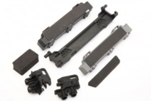 Traxxas 8919 Battery hold-down/ mounts (front & rear)/ battery compartment spacers/ foam pads