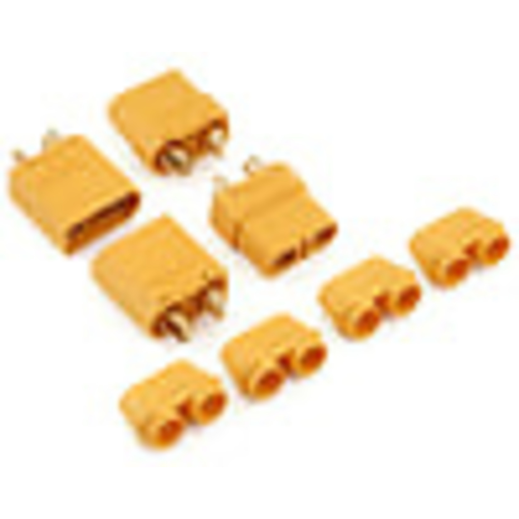 Yeah Racing YEA-WPT-0146  Yeah Racing XT90 Connectors w/Covers (2 Female/2 Male) (Yellow)