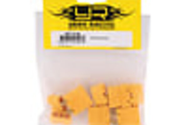 Yeah Racing YEA-WPT-0146  Yeah Racing XT90 Connectors w/Covers (2 Female/2 Male) (Yellow)