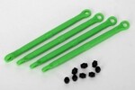 Traxxas 7138G Toe link, front & rear (molded composite) (green) (4)/ hollow balls (8) Traxxas 7138G Toe link, front & rear (molded composite) (green) (4)/ hollow balls (8)