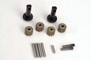 2382  Planet gears (4)/ planet shafts (4)/ sun gears (2)/sun gear alignment shaft (1) all hardened steel