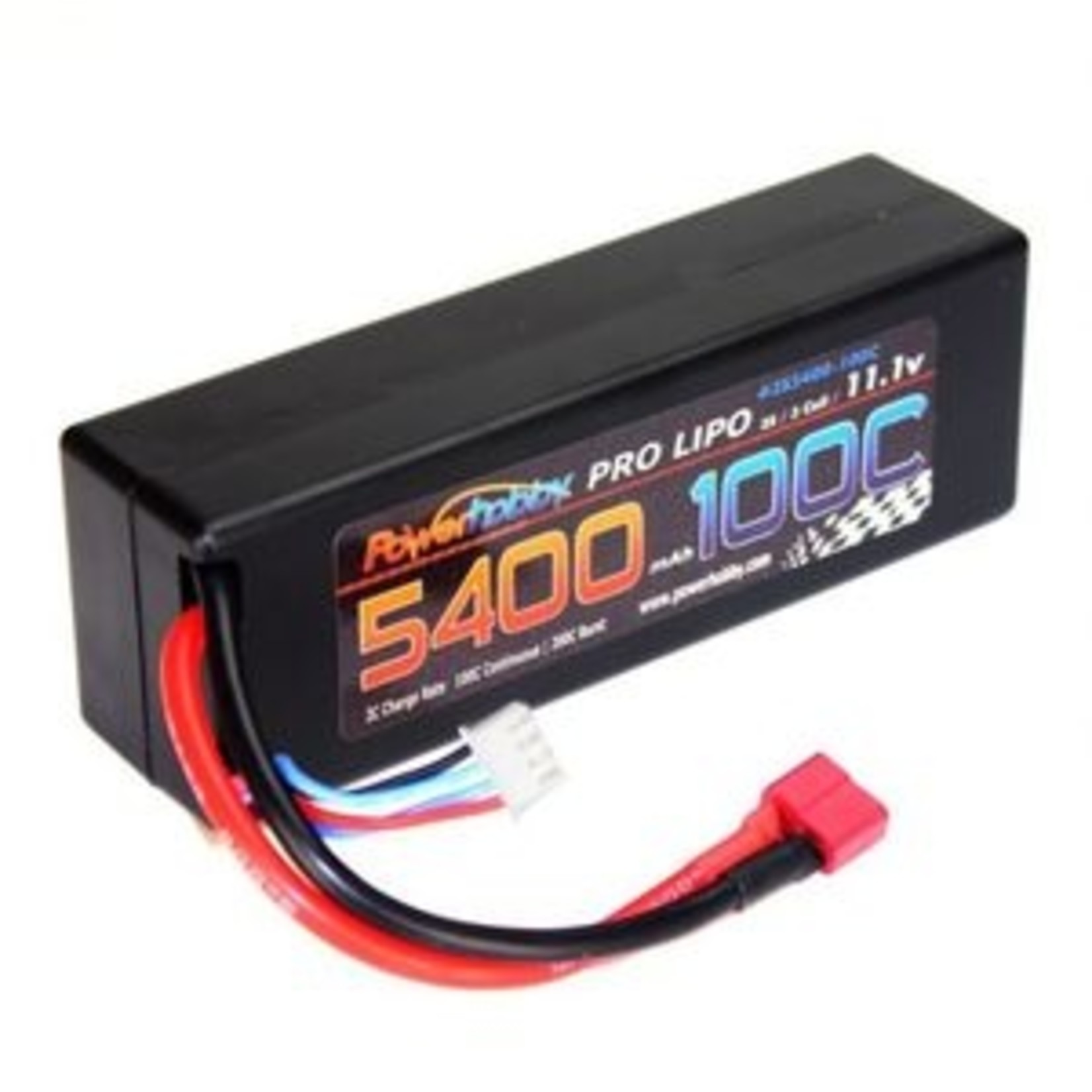 Power Hobby PHB3S5400100CDNSHCS  S 11.1V 5400MAH 100C Hard Case Lipo Battery, w/ Deans Connector