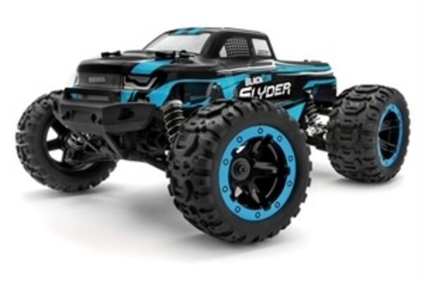 Blackzon BZN540104 Slyder MT 1/16 4WD Electric Monster Truck - RTR - Blue