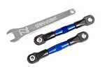 Traxxas 2443X Camber links, rear (TUBES blue-anodized, 7075-T6 aluminum, stronger than titanium) (2)