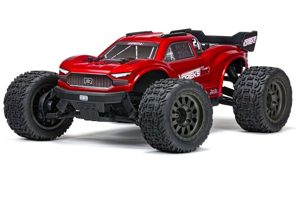 ARRMA ARA4105V4T1 1/10 VORTEKS 4X2 BOOST MEGA 550 Brushed Stadium Truck RTR, Red