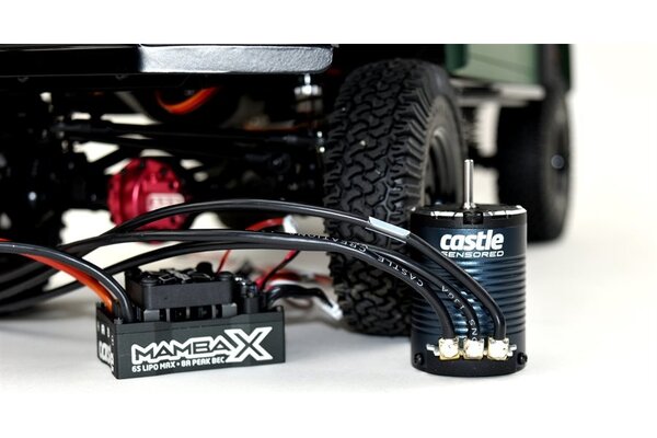 Castle Creations CSE010-0155-11  Mamba X & Sensored Motor Combo 25.2V WP ESC & 1406-3800KV