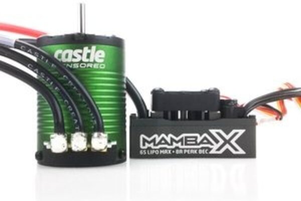Castle Creations CSE010-0155-02  MAMBA X Sensored 25.2V WP ESC 1406-5700KV Combo