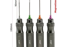 Powerhobby PHT009  Pro Series Magnetized Hex Tool Set Standard 0.05", 1/16",
