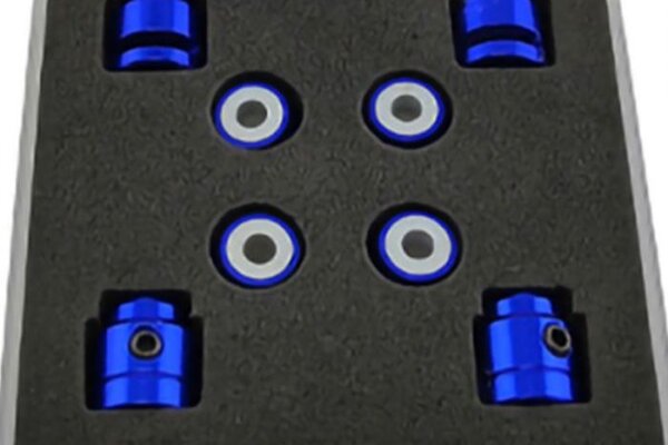 Powerhobby PH2001-Blue  Powerhobby Crosshair Magnetic Body Mount / Mounting Kit 1/10 On Road Car Blue