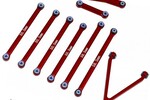 Powerhobby PHSCX24115-Red  Powerhobby Aluminum Suspension Links Steering Rod Tie Set SCX24 C10 Jeep Red Powerhobby PHSCX24115-Red  Powerhobby Aluminum Suspension Links Steering Rod Tie Set SCX24 C10 Jeep Red