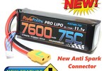 Powerhobby PH3S7600MAH75CXT90 Powerhobby 3S 11.1V 7600mAh 75C Lipo Battery w XT90 Anti Spark Plug