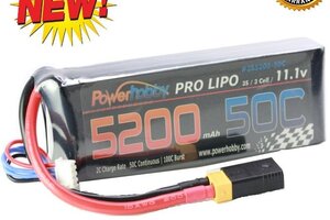 Powerhobby PHB3S5200MAH50CXT60  Powerhobby 3s 11.1v 5200mah 50c Lipo Battery w XT60 Plug + Traxxas Adapter
