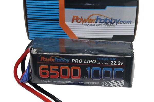 Powerhobby PH6S6500MAH1000CEC5   Powerhobby 6S 22.2V 6500mah 100c Lipo Battery w EC5 Plug