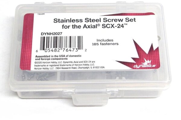 Dynamite DYNH2027  Stainless Steel Screw Set: SCX24