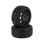 GRP TYRES GRPGTX03-XM7  GRP Tyres GT - TO3 Revo Belted Pre-Mounted 1/8 Buggy Tires (Black) (2) (XM7) w/FLEX Wheel