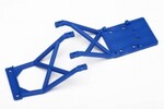 Traxxas 3623X Skid plates, front & rear (blue)