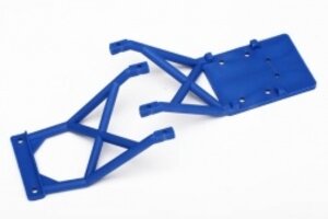 Traxxas 3623X Skid plates, front & rear (blue)