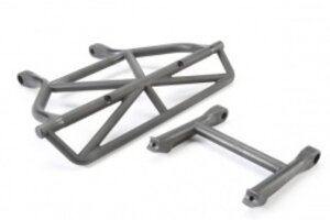 Traxxas 5836 Bumper, rear/ bumper mount, rear (black)