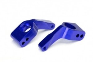 Traxxas 3652A Stub axle carriers, Rustler®/Stampede®/Bandit® (2), 6061-T6 aluminum (blue-anodized)/ 5x11mm ball bearings (4)
