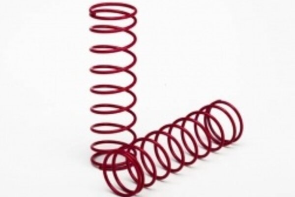 Traxxas 3758R Springs, front (red) (2)