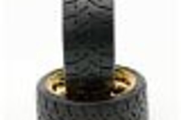 Powerhobby PHT5101-Gold  Powerhobby  1/8 Gripper 42/100 Belted Mounted Tires 17mm Gold Wheels