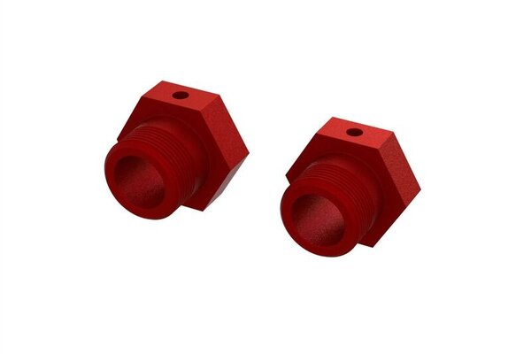ARRMA ARA310928  Aluminum Wheel Hex 24mm (Red) (2)