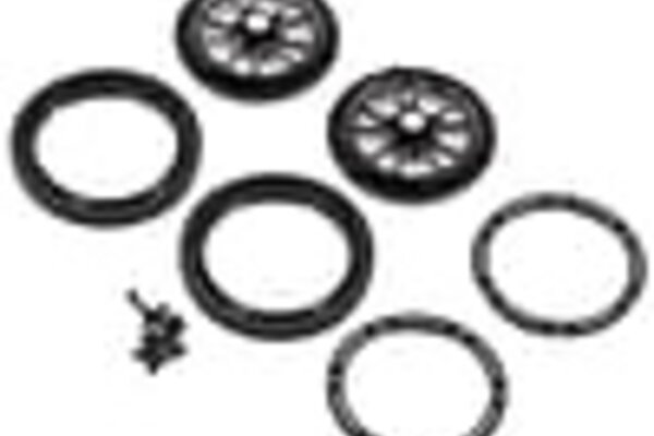 DragRace Concepts DRC-2001  DragRace Concepts Bravo Ultra Lock Front Wheels (Black) (2)