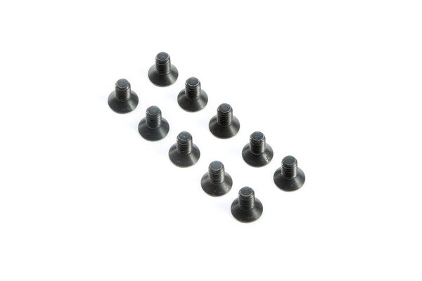 TLR (Team Losi Racing) TLR245010  Flat Head Screws, M4x8mm (10)