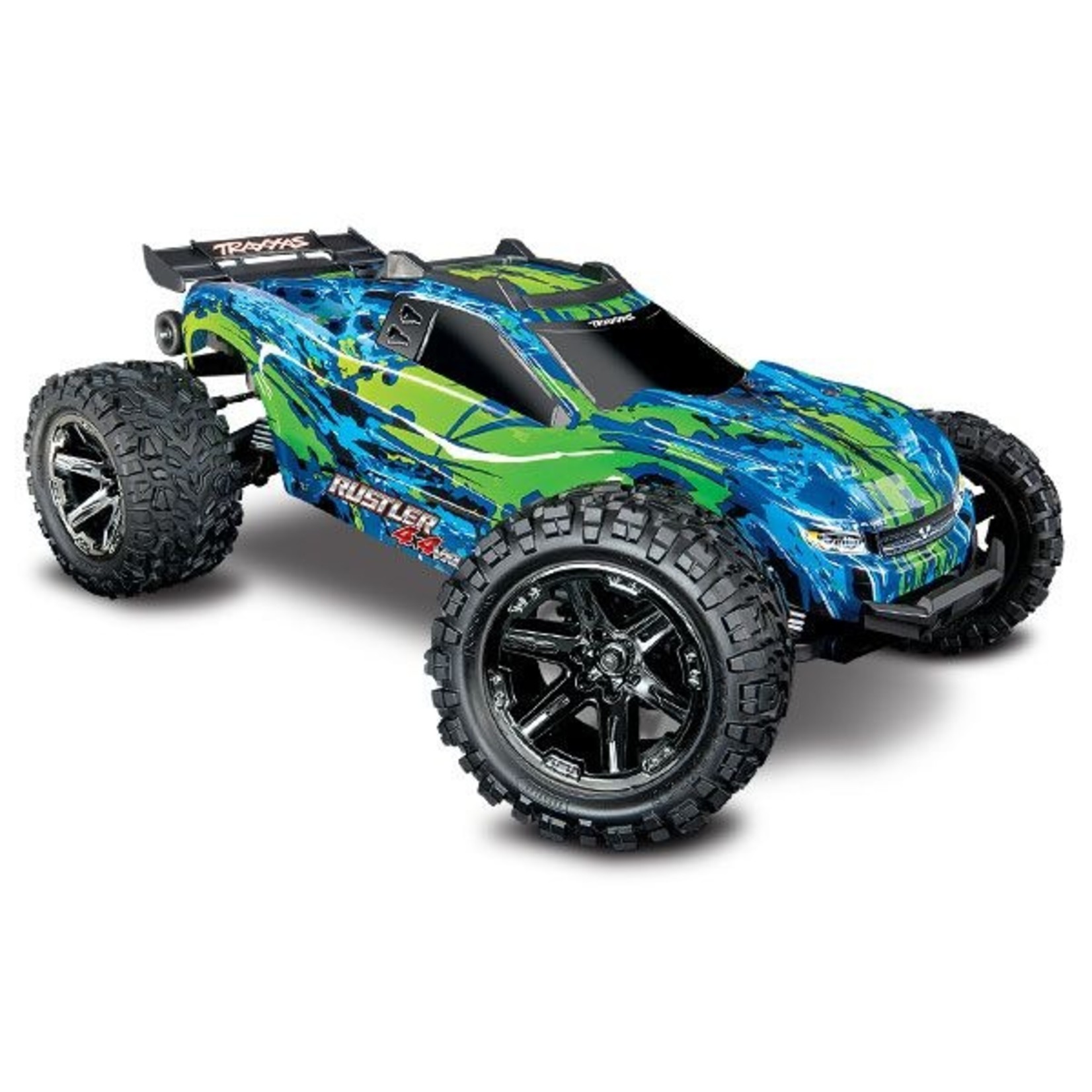 Traxxas 67076-4-GRN Rustler® 4X4 VXL:  1/10 Scale Stadium Truck with TQi™ Traxxas Link™ Enabled 2.4GHz Radio System & Traxxas Stability Management (TSM)®