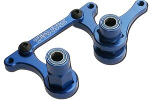 Traxxas 3743A Steering bellcranks, drag link (blue-anodized 6061-T6 aluminum)/ 5x8mm ball bearings (4)/ hardware (assembled)