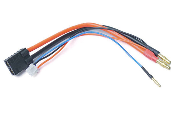 Racers Edge RCE1627 Battery Adapter: F TRX to 4mm Bullets w/ 2S XH Balance Plug