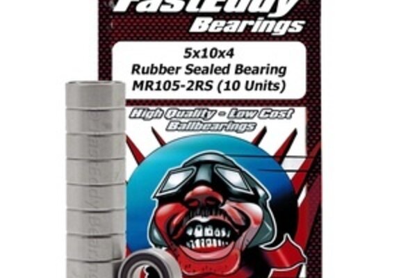 Team FastEddy TFE275  5x10x4mm Rubber Sealed Bearing (10) MR105-2RS