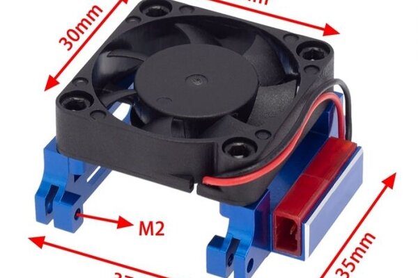Powerhobby PHF3001  Powerhobby Aluminum Heat Sink High Velocity Cooling Fan Traxxas Velineon VXL-3s